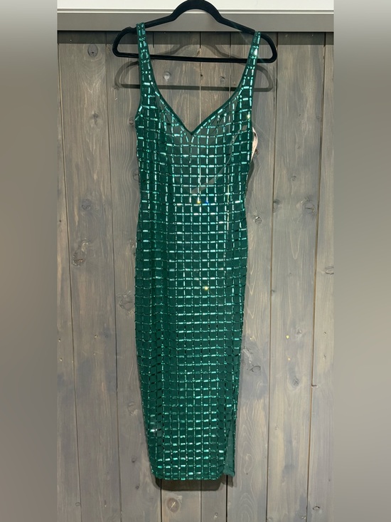 Oh Polly Dresses & Skirts - NWT - Embellished Open-Back Midaxi Dress in Emerald Green